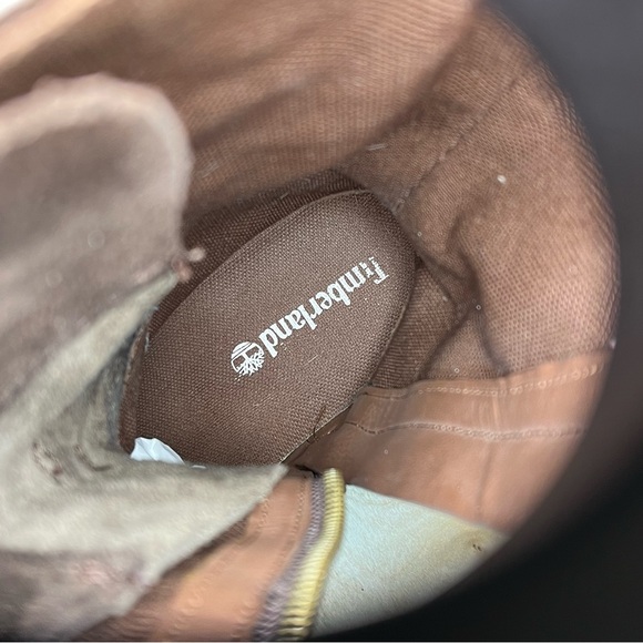 ๐HP๐*Timberland Bethel Heights Dark Brown Leather Mid Calf Zip Lace-Up Boots 6 - Picture 2 of 16